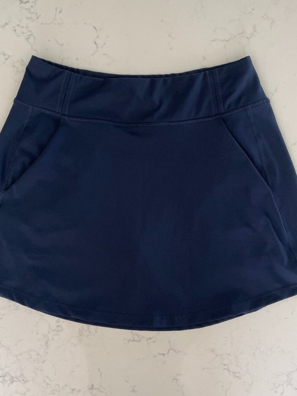 Lole Pull On Active Poly Blend Skirt/Skort Pickleball Golf Hiking Navy Blue S